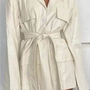 Lioness Beige Trench Coat with Belt